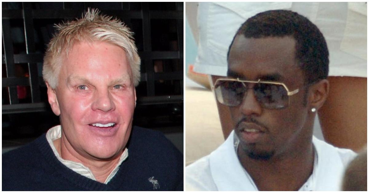 (l-r): Michael Jeffries and Sean "Diddy" Combs