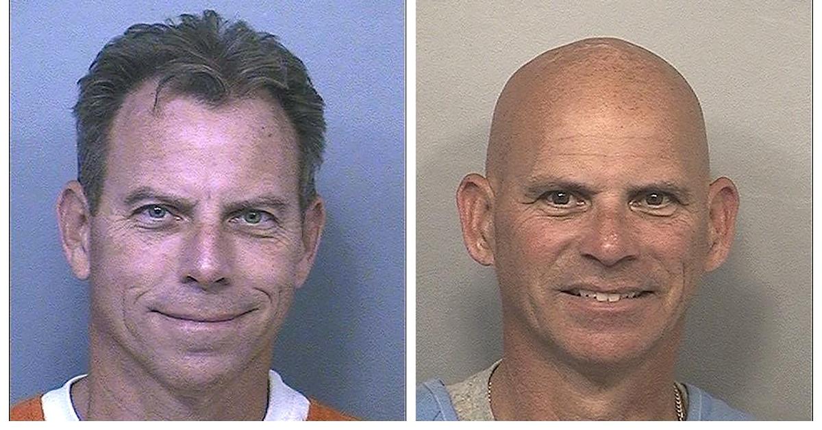 (L-R): Erik Menendez mug shot; Lyle Menendez mug shot