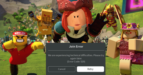 Error 529 in 'Roblox'