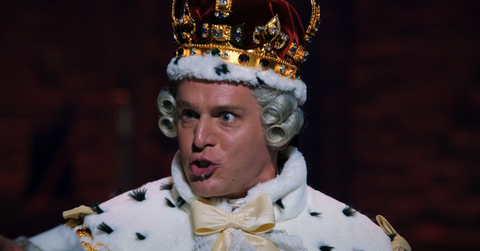 why does the king spit in hamilton