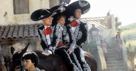 Steve Martin, Martin Short, and Chevy Chase in 'Three Amigos!'