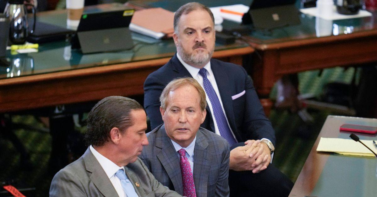 Ken Paxton at his senate trial in 2023.