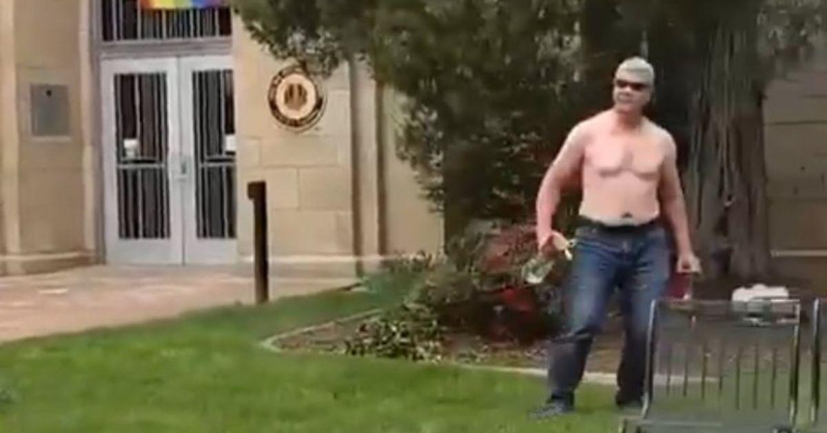 Mohamed Sabry Soliman with no shirt on. 