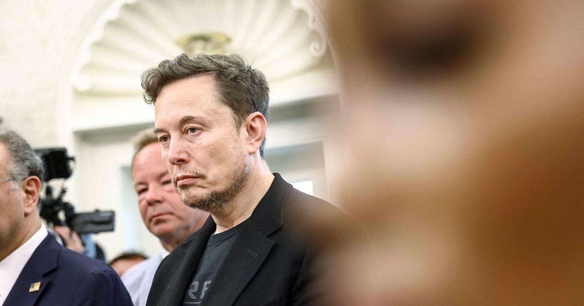 Elon Musk in the Oval Office.