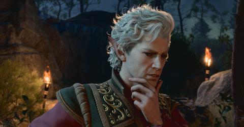 'Baldur's Gate 3' Astarion in deep thought.