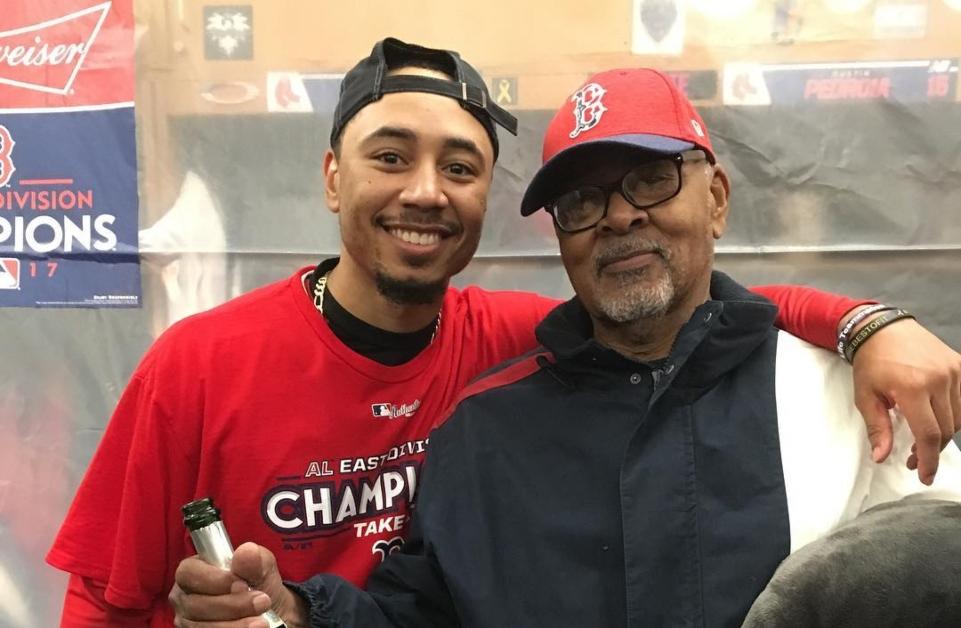 Mookie Betts and his dad Willie Betts