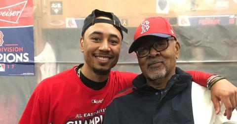 Mookie Betts and his dad Willie Betts