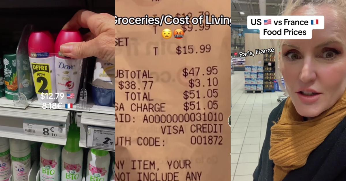 Food Prices in France vs. US TikTok Goes Viral