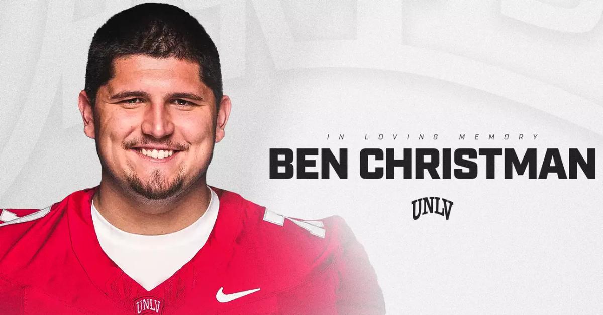 UNLV football player Ben Christman.