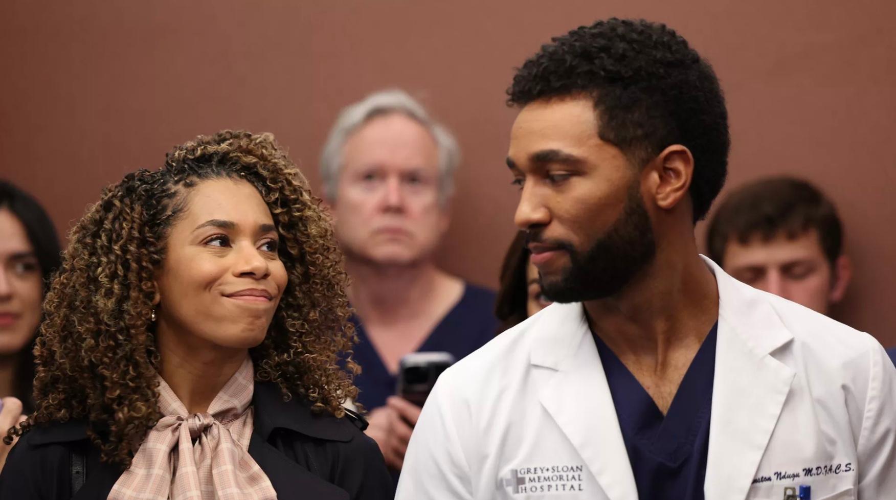 Maggie and Winston in 'Grey's Anatomy'