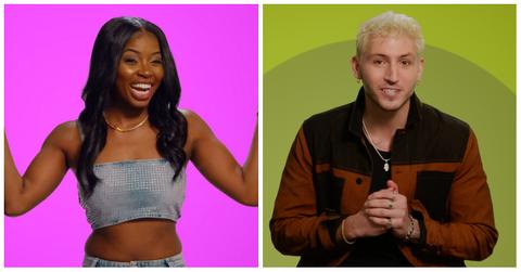 QT and Myles smiling for their official 'The Circle' Season 6 portraits.