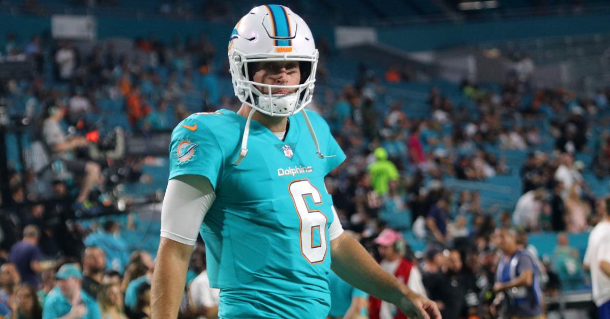 Jay Cutler during his time playing for the Miami Dolphins.