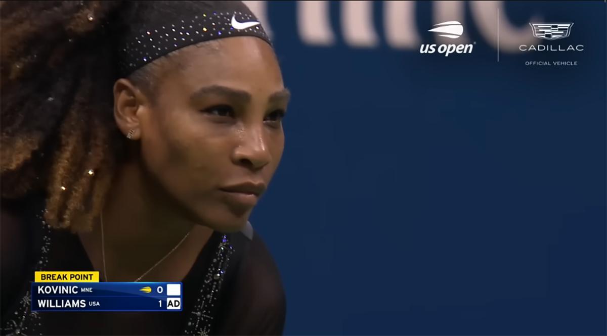 Ad for Serena Williams at the 2022 US Open