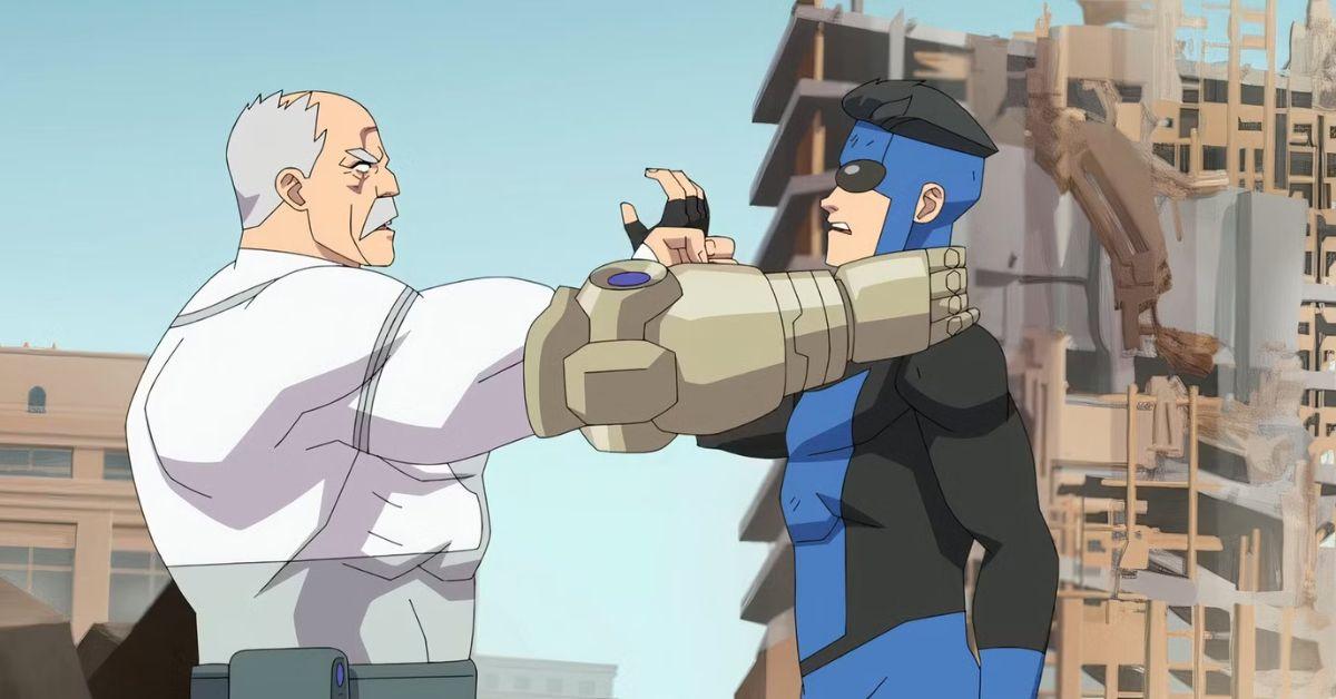 Conquest and Invincible fighting in 'Invincible.' 