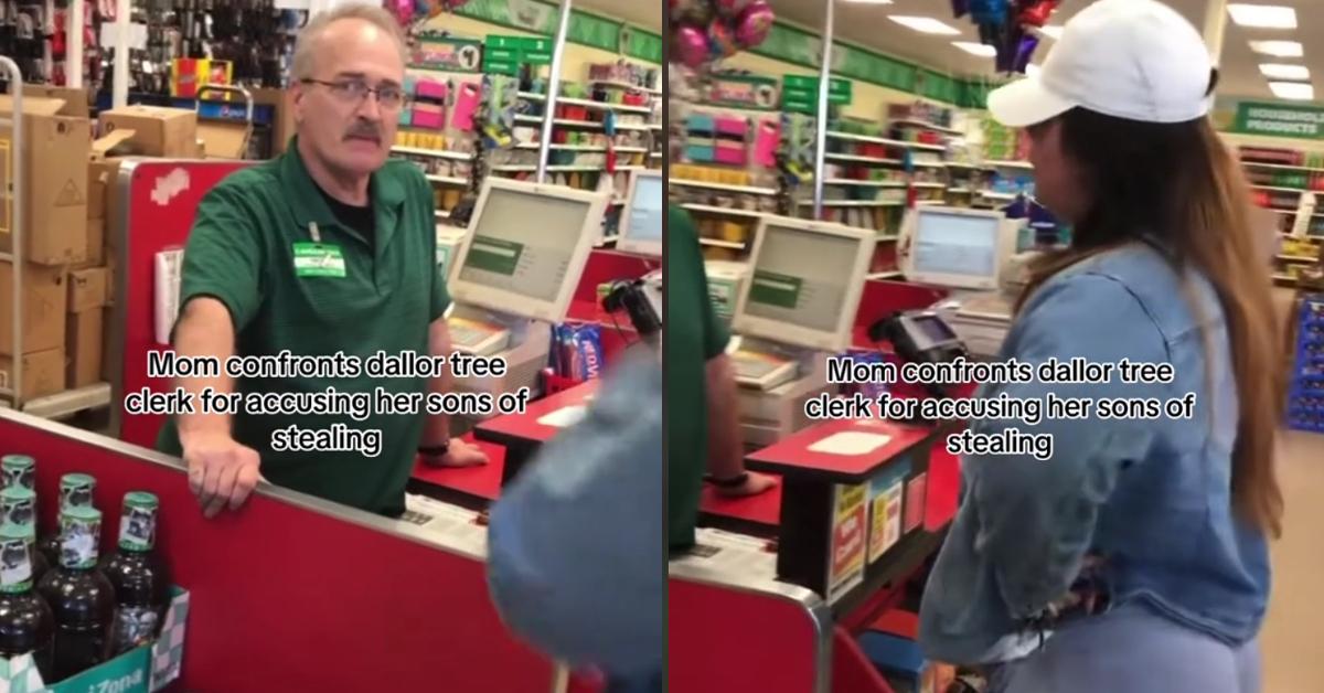Mom Confronts Dollar Tree Clerk for Accusing her Sons of Stealing
