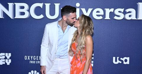 Carl Radke and Lindsay Hubbard attend NBC Universal Upfronts in March 2023.