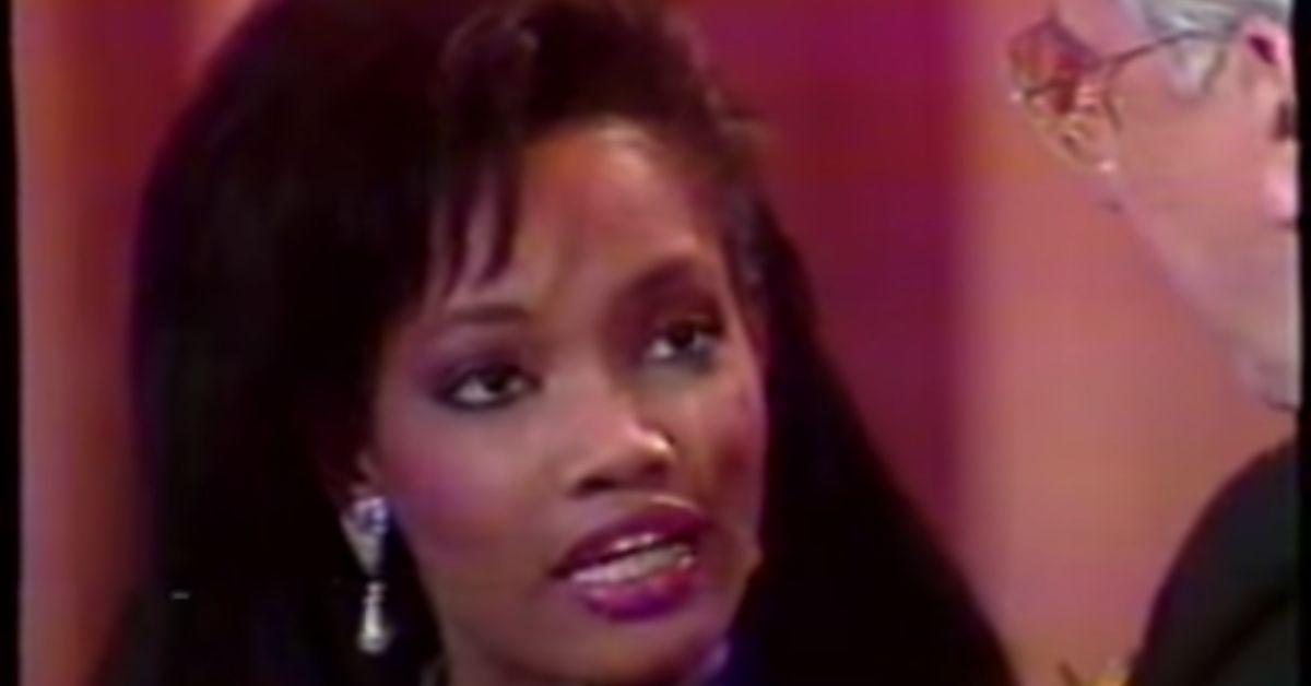 A screenshot of Garcelle Beauvais' 'Star Search' appearance