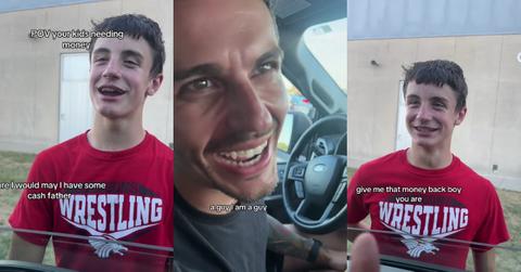 Dad Makes Son Give Compliments for Spending Money