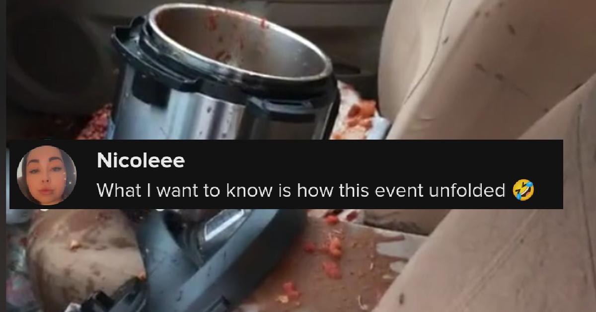 Woman’s Crock Pot Explodes in Car, Creating IRL Office Scene