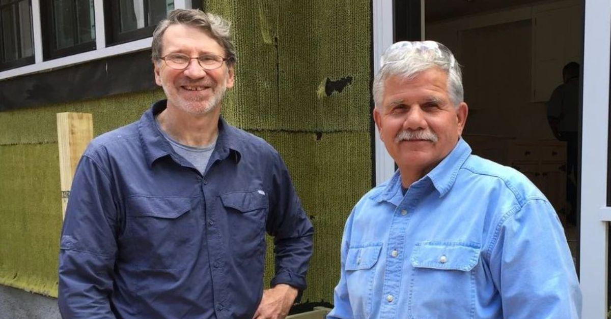 Tom Silva and his friend, Norm, on a construction site