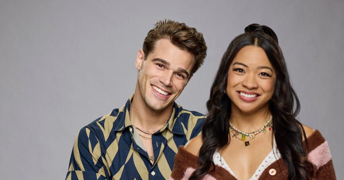 Tucker Des Laurier and Rubina Bernabe smile for their respective 'Big Brother 26' promo photos