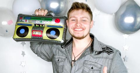 Zachariah Smith celebrating his 'Idol' success.