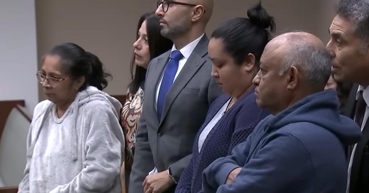 Marcelino Olguin (R), his wife (L), and their daughter (C)