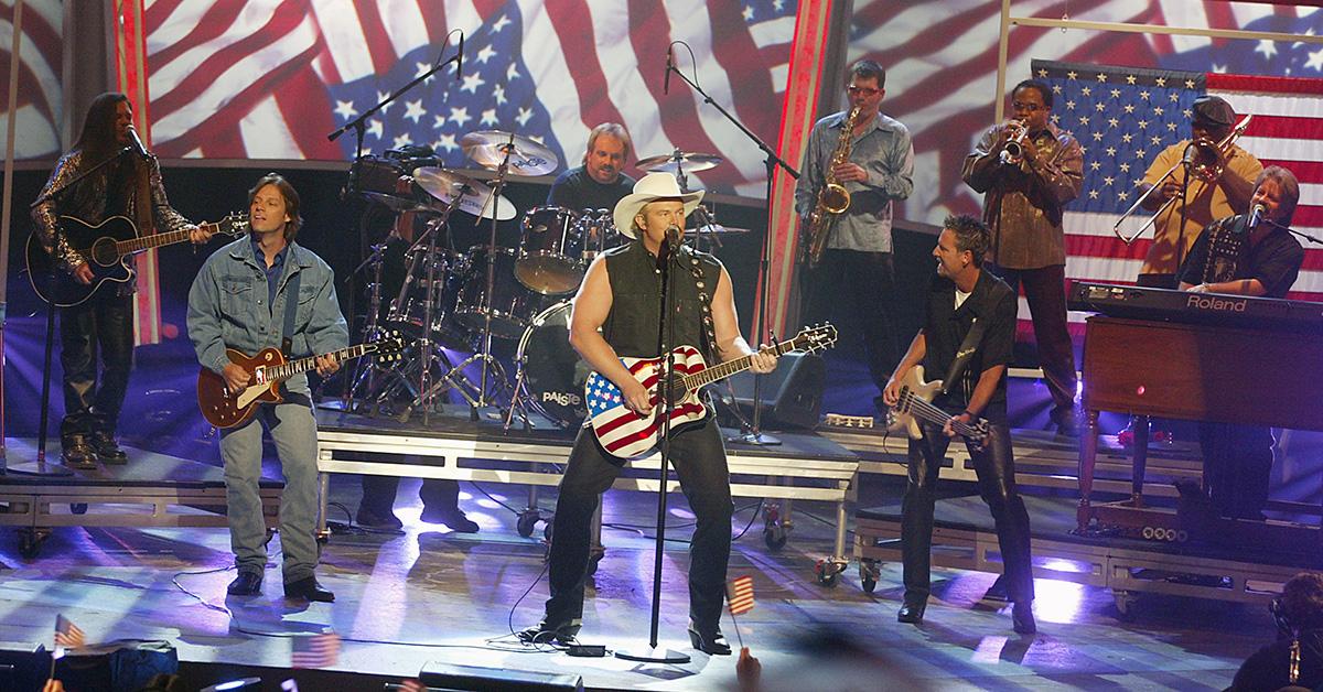 Toby Keith performing at the 27th ACM Awards. 