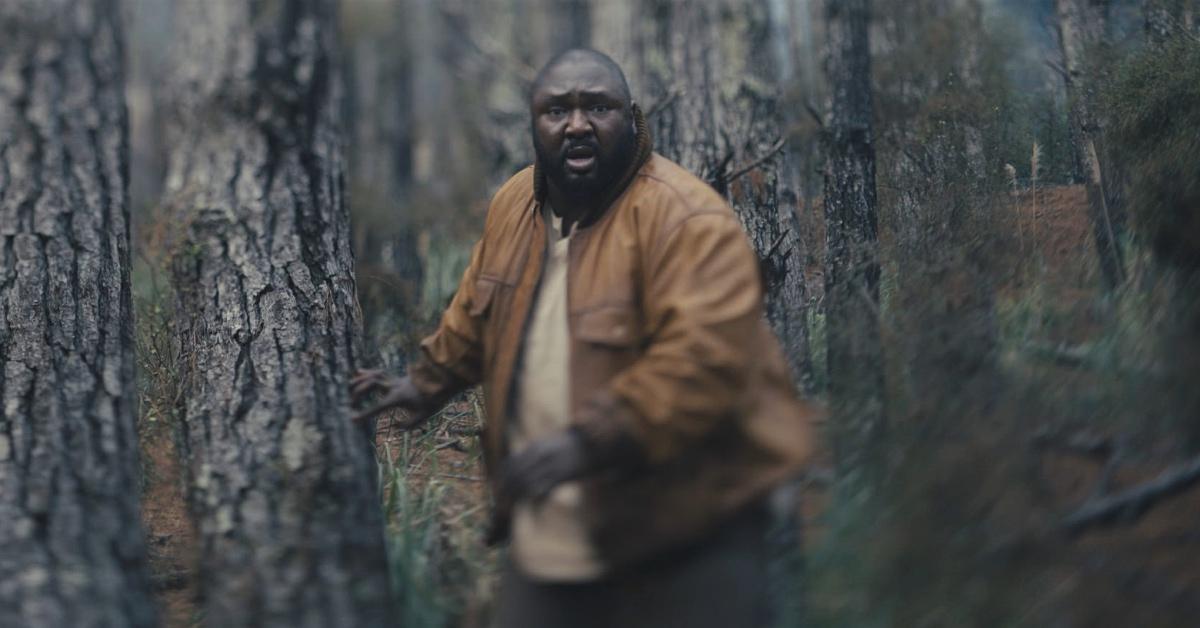 Big Man running through the forest in 'Sweet Tooth'.