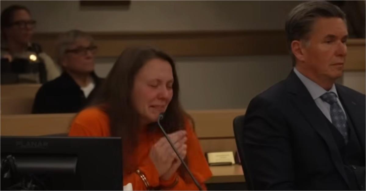 Madison Bergmann beaks down during sentencing hearing. 