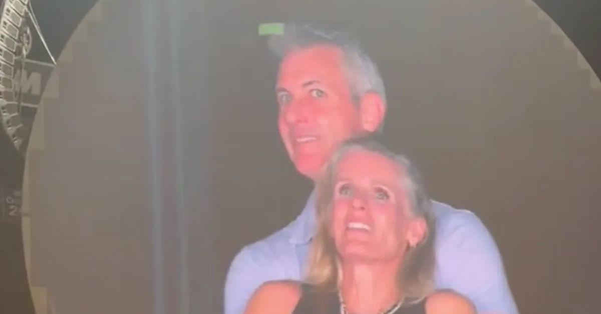 Andy Byron and Kristin Cabot at the Coldplay concert. 