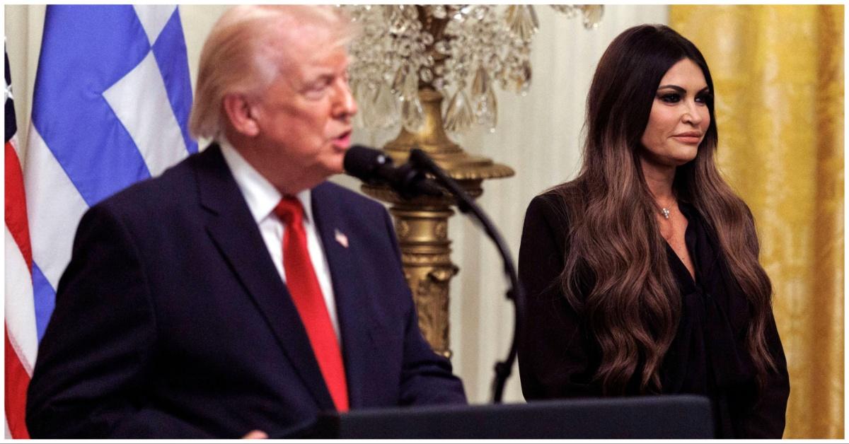 Donald Trump and Kimberly Guilfoyle.