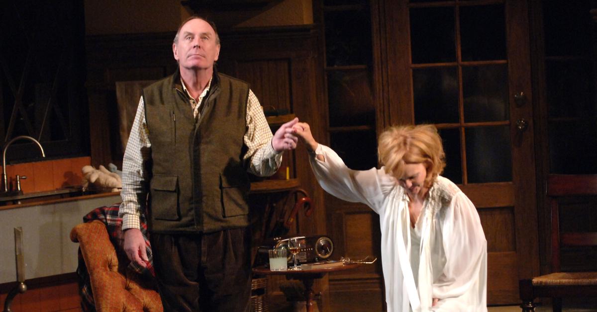 Paxton Whitehead and Deborah Rush at the curtain call of 'Absurd Person Singular' on Oct. 18, 2005.