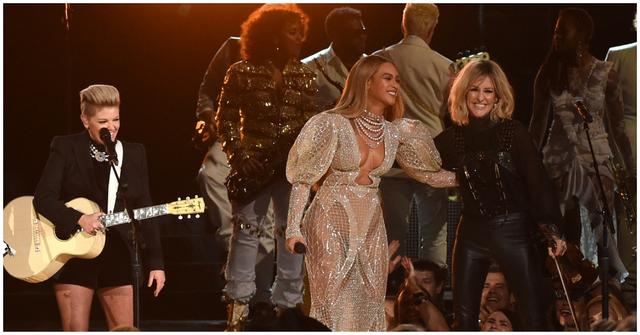 Beyonce and The Chicks performing "Daddy Lessons" at the CMA Awards