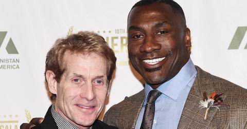 (l-r) Skip Bayless and Shannon Sharpe