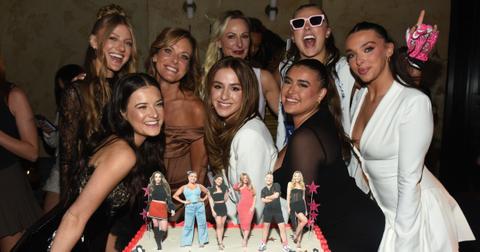 (l-r): Paige Hyland, Brooke Hyland, Kelly Hyland, Chloé Lukasiak, Christi Lukasiak, Kalani Hilliker, JoJo Siwa and Kendall Vertes