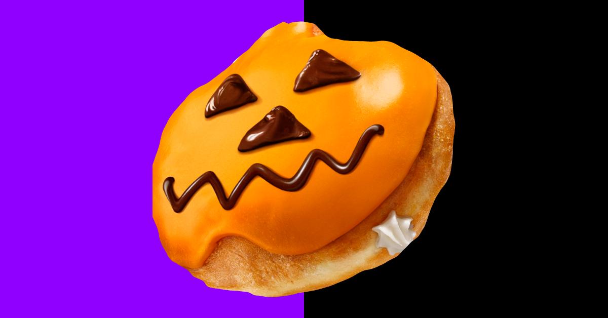 Dunk-o-Lantern Halloween Donut