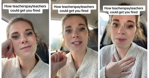 TikTok about being fired for using Teachers Pay Teachers