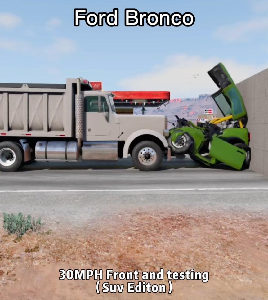 Ford Bronco crash test on TikTok