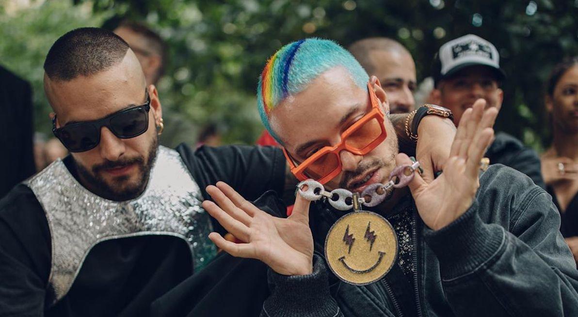 Maluma with J Balvin in Paris Fashion Week 2019 @maluma @jbalvin - - - # maluma #malumababy #malumafamily #malumaniatica #malumaworld…