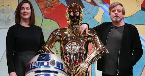 Kathleen Kennedy and Mark Hamill
