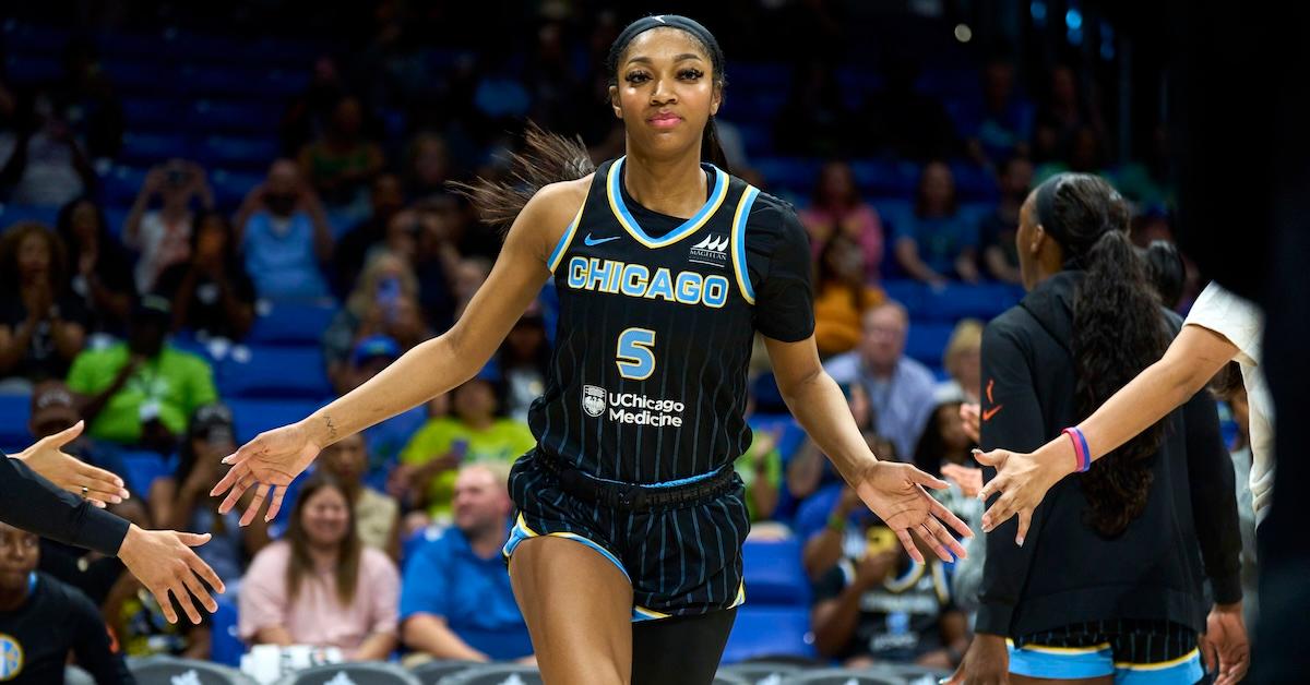 Angel Reese playing with the Chicago Sky