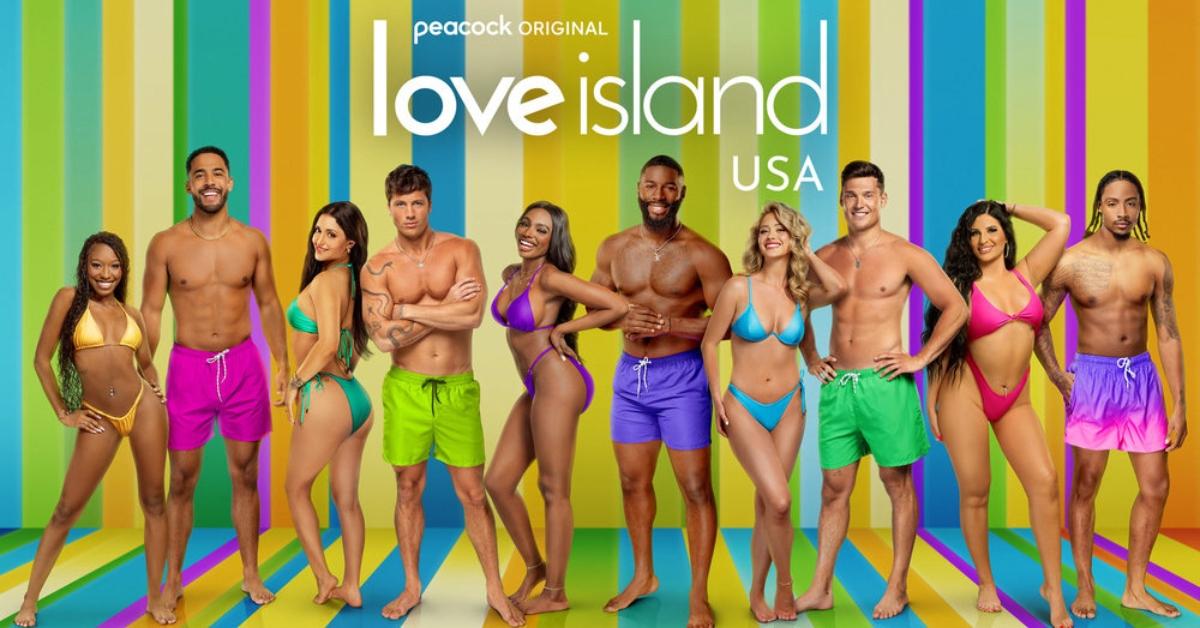 (l-r): Serena, Kendall, Leah, Robert, Jana, Coye, Kaylor, Aaron, Hannah, Kordell from 'Love Island' Season 6