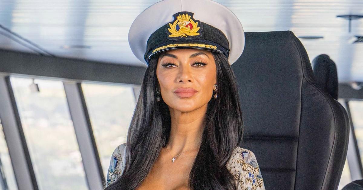 Nicole Scherzinger on a boat