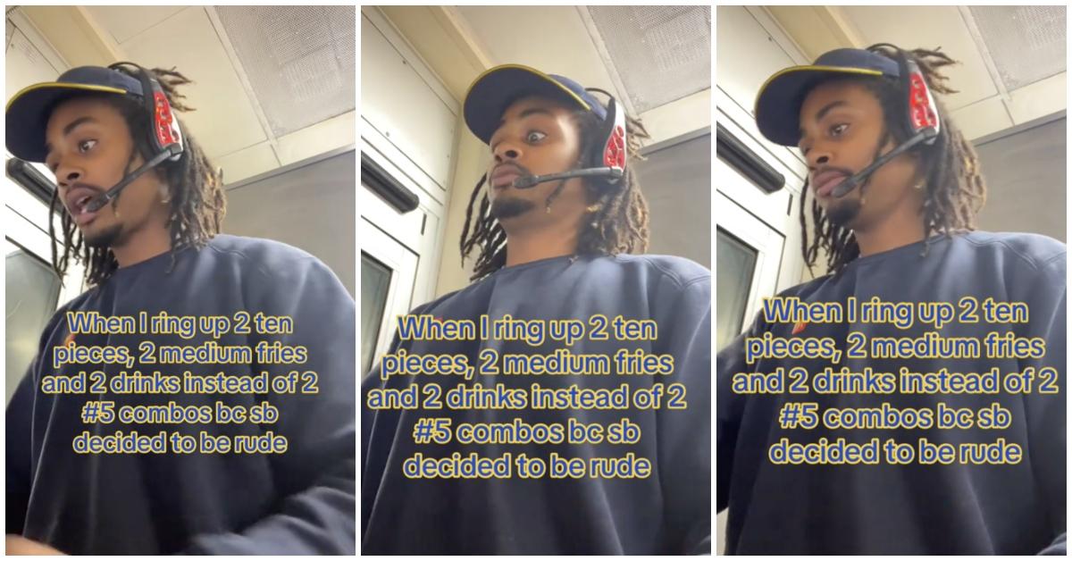 Man on TikTok explains how he rings up rude customer's combos as individual items.