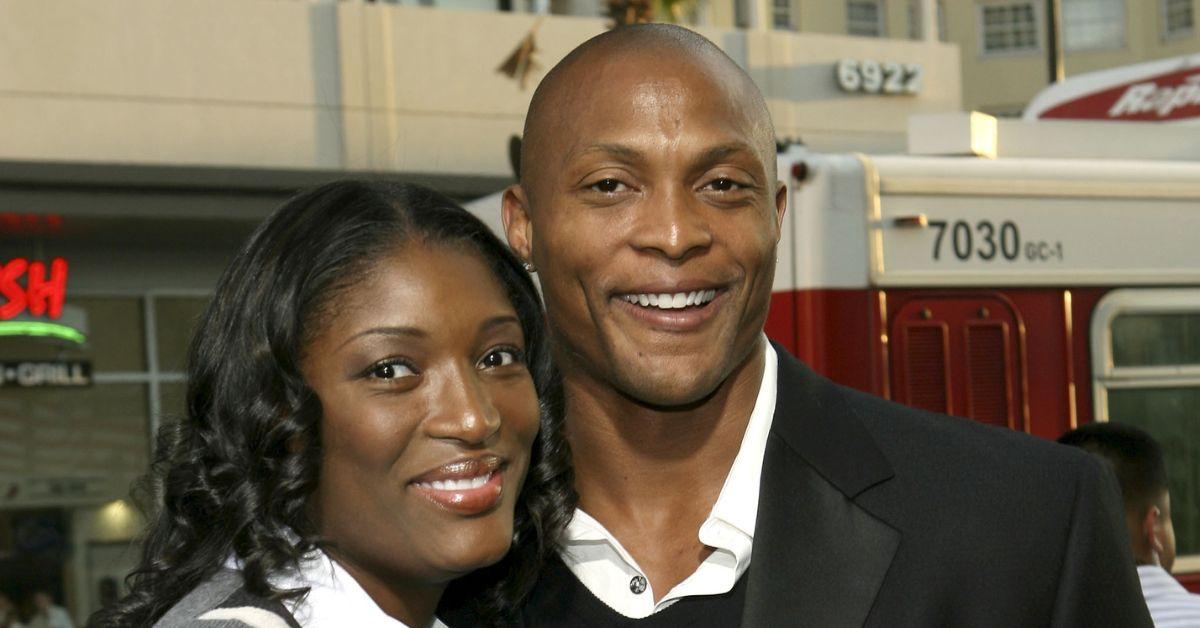 Taj Johnson-George and Eddie George on the red carpet.