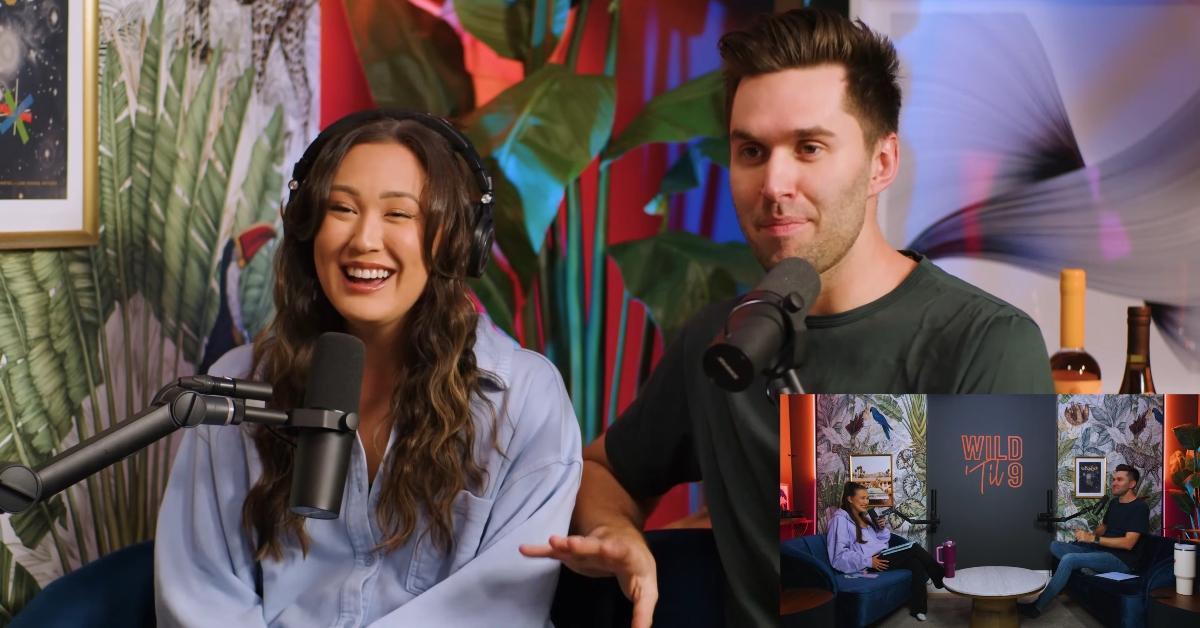 Lauren Riihimaki and Jeremy Lewis hosting the 'Wild 'til 9' podcast