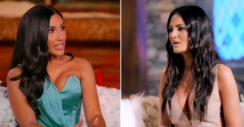 Monica Garcia and Lisa Barlow at the RHOSLC reunion