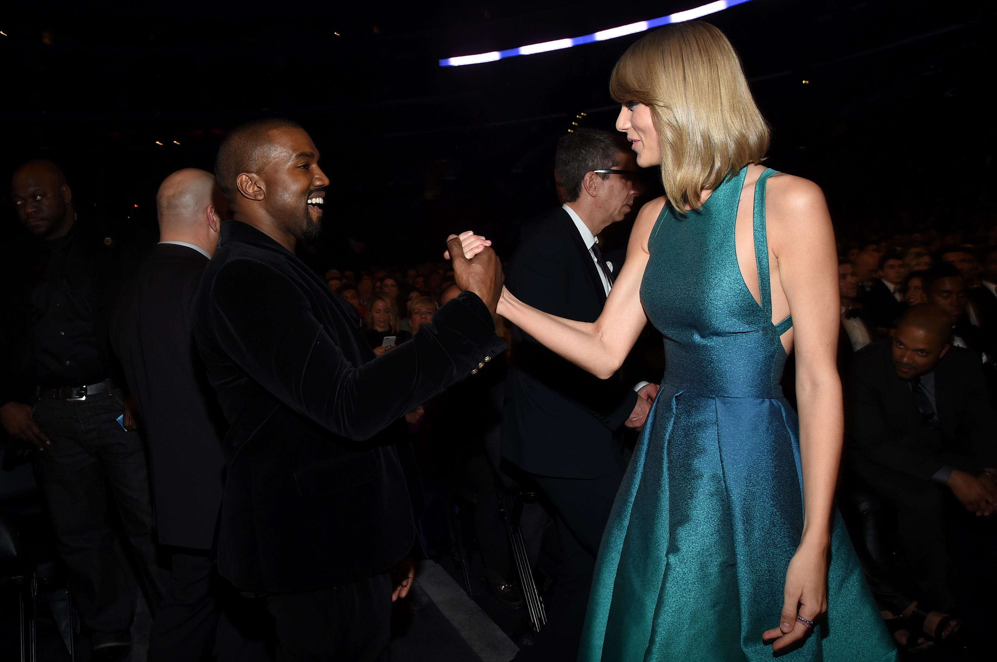 why does taylor swift hate scoote braun kanye grammy