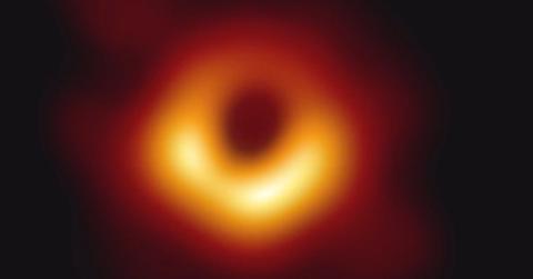 black hole first image